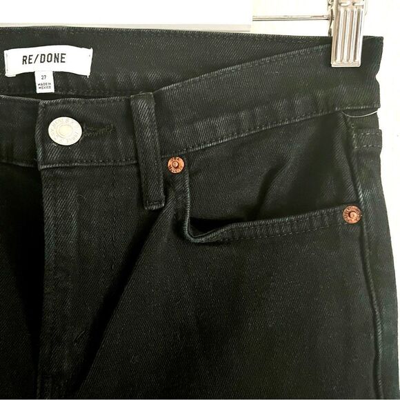 Redone high rise black NWT 27” premium denim jeans - stretch - Picture 7 of 16